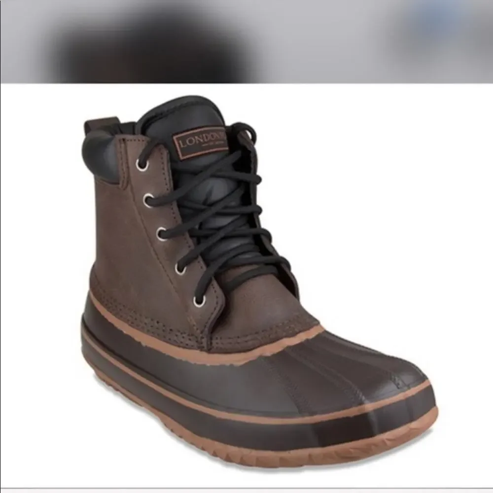 London Fog Men’s Winter Boots sz 8 Snow Waterproof NEW #M354